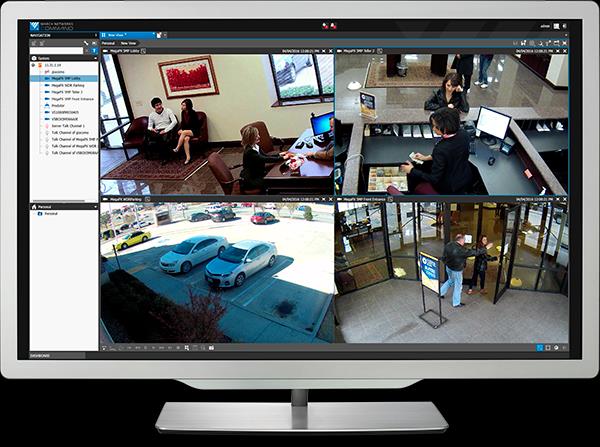 Illustrative surveillance scene, not evidence of a customer installation